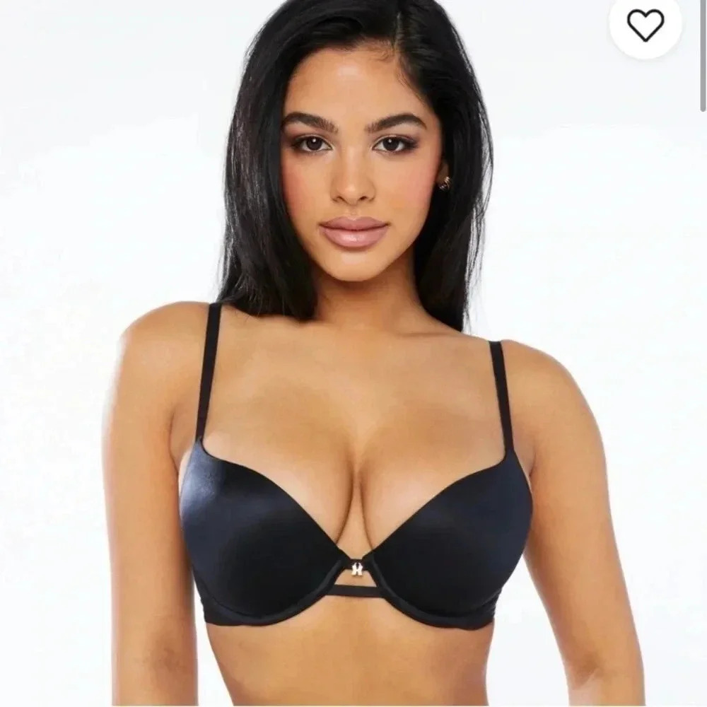Savage X Fenty T Shirt Bra in Black Caviar Size 32DDD